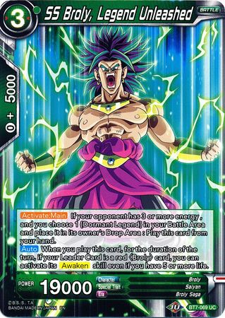 SS Broly, Legend Unleashed (BT7-069) [Assault of the Saiyans] Dragon Ball Super