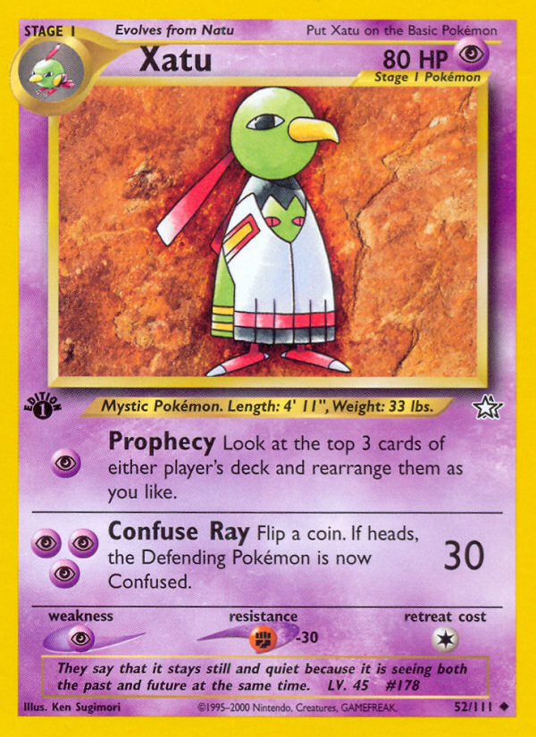 Xatu (52/111) [Neo Genesis 1st Edition] Pokémon