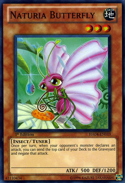 Naturia Butterfly [HA04-EN019] Super Rare Yu-Gi-Oh!