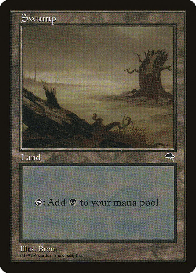 Swamp (Black Sky) [Tempest] Magic: The Gathering