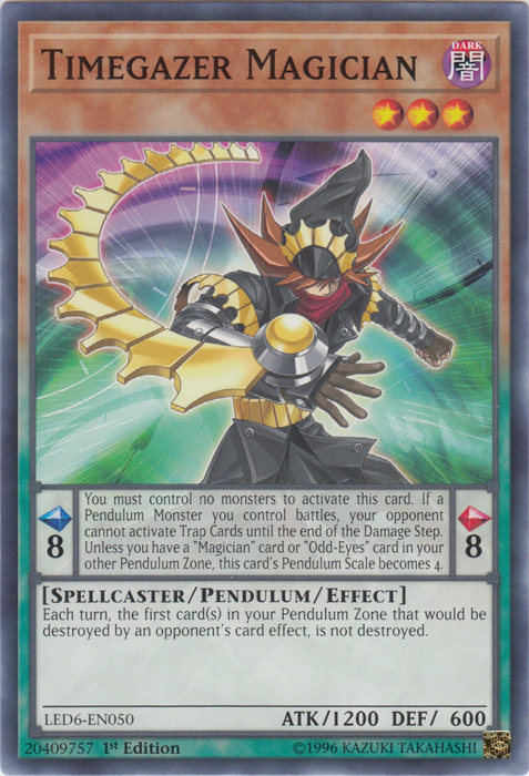 Timegazer Magician [LED6-EN050] Common Yu-Gi-Oh!