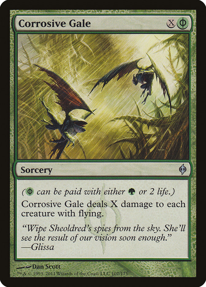 Corrosive Gale [New Phyrexia] Magic: The Gathering