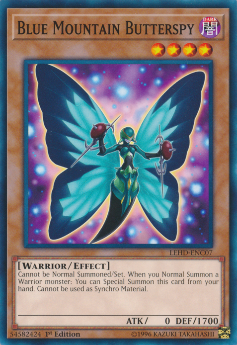 Blue Mountain Butterspy [LEHD-ENC07] Common Yu-Gi-Oh!