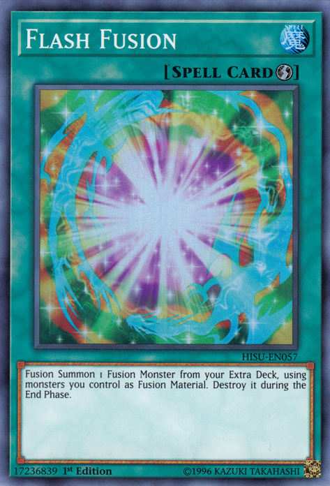 Flash Fusion [HISU-EN057] Super Rare Yu-Gi-Oh!