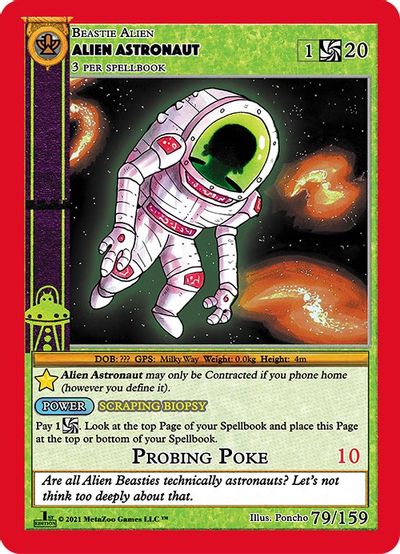 Alien Astronaut [Cryptid Nation: First Edition] Metazoo