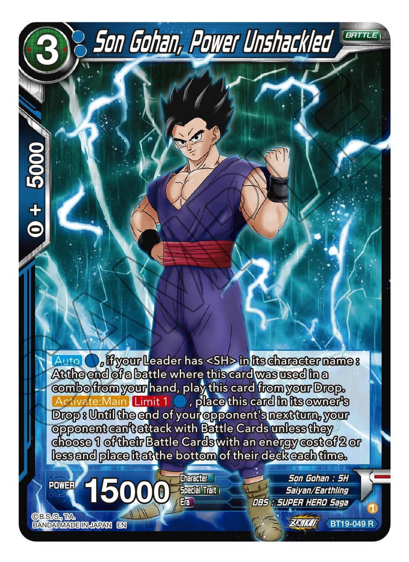 Son Gohan, Power Unshackled (BT19-049) [Fighter's Ambition] Dragon Ball Super