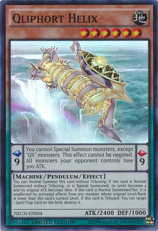 Qliphort Helix (SE) [NECH-ENS04] Super Rare Yu-Gi-Oh!