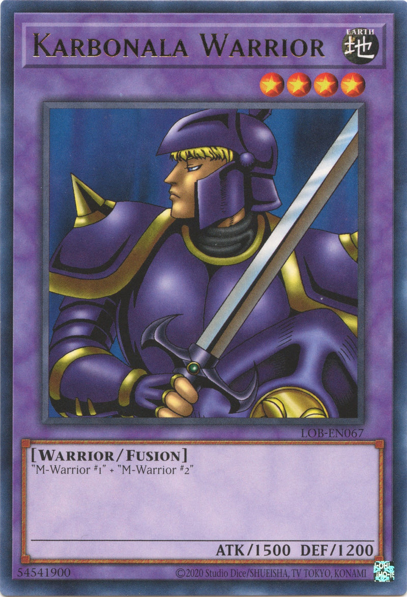 Karbonala Warrior (25th Anniversary) [LOB-EN067] Rare Yu-Gi-Oh!