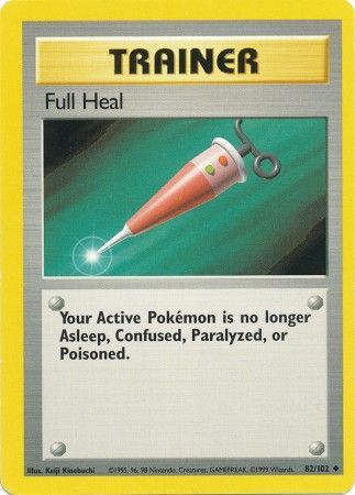 Full Heal (82/102) [Base Set Unlimited] Pokémon