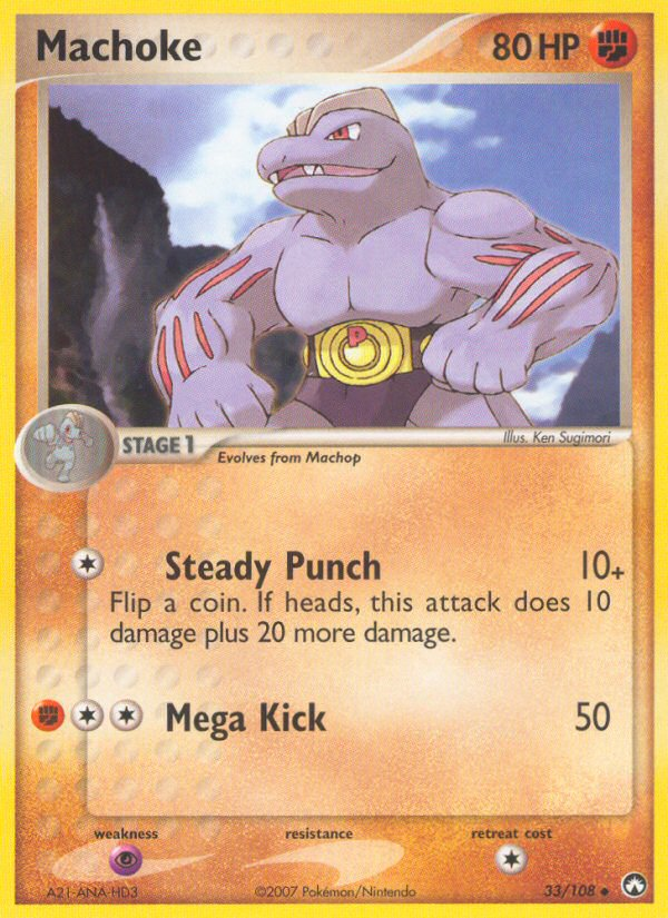 Machoke (33/108) [EX: Power Keepers] Pokémon