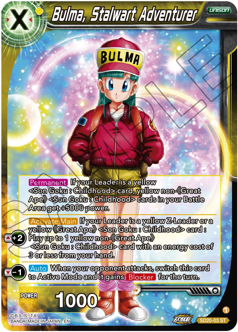 Bulma, Stalwart Adventurer (SD20-03) [Dawn of the Z-Legends] Dragon Ball Super