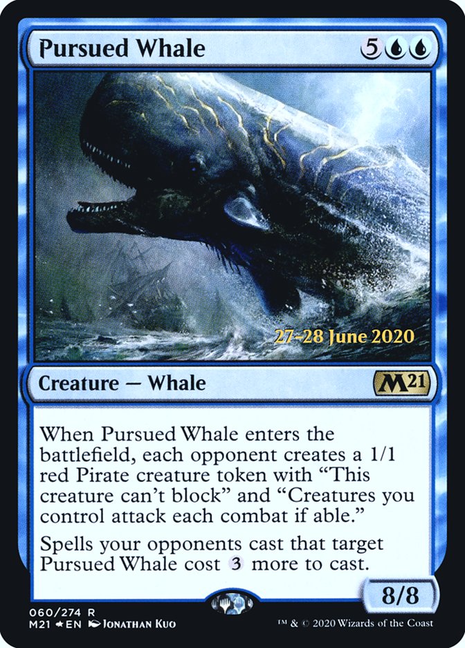 Pursued Whale [Core Set 2021 Prerelease Promos] Magic: The Gathering