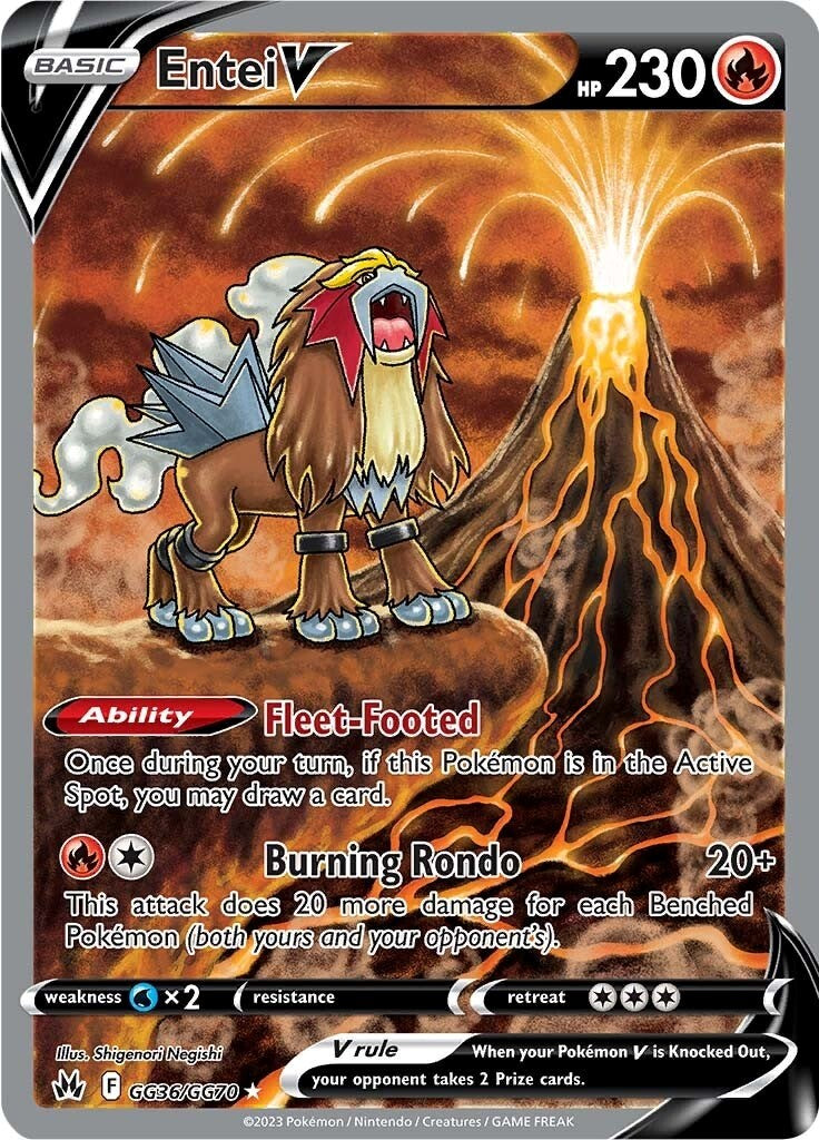 Entei V (GG36/GG70) [Sword & Shield: Crown Zenith] Pokémon