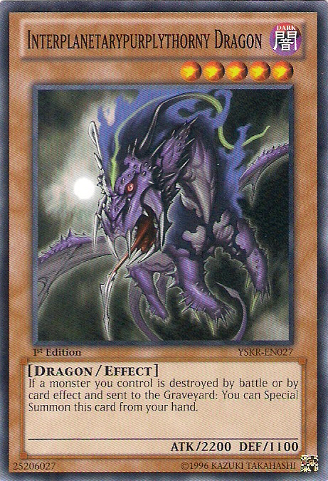 Interplanetarypurplythorny Dragon [YSKR-EN027] Common Yu-Gi-Oh!