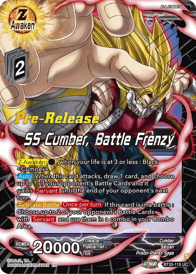 SS Cumber, Battle Frenzy (BT20-115) [Power Absorbed Prerelease Promos] Dragon Ball Super