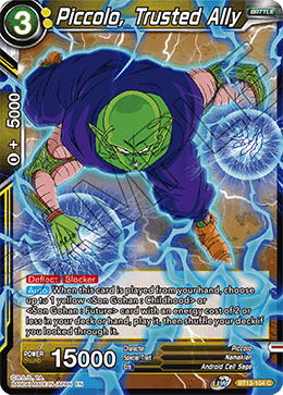 Piccolo, Trusted Ally (Common) (BT13-104) [Supreme Rivalry] Dragon Ball Super