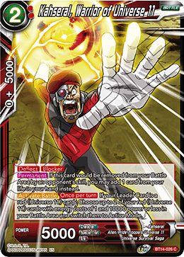 Kahseral, Warrior of Universe 11 (BT14-026) [Cross Spirits] Dragon Ball Super