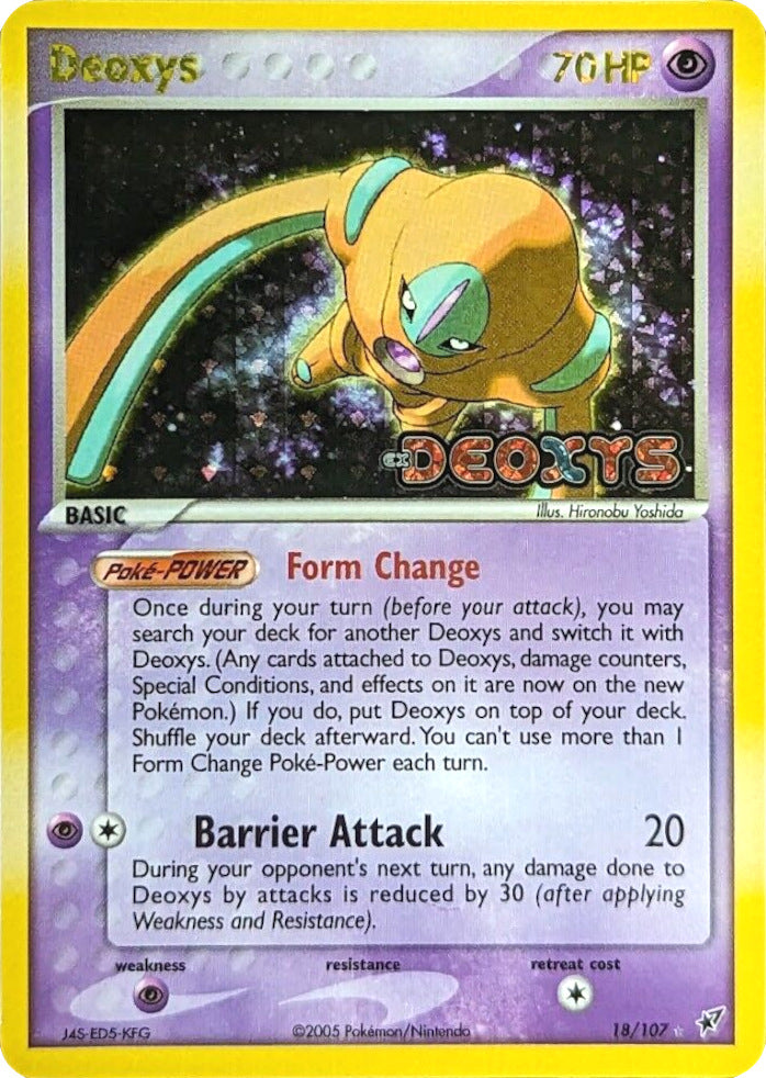 Deoxys (18/107) (Stamped) [EX: Deoxys] Pokémon