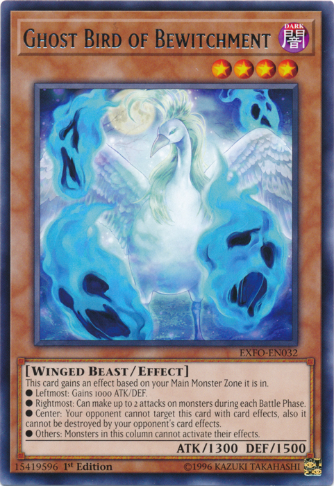 Ghost Bird of Bewitchment [EXFO-EN032] Rare Yu-Gi-Oh!