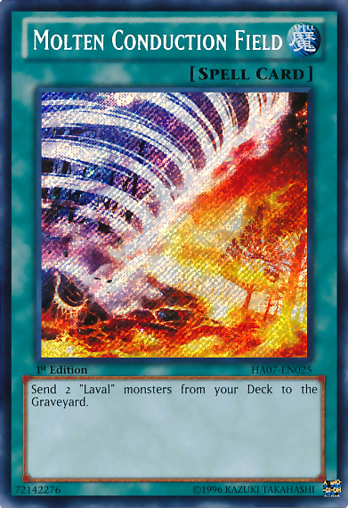 Molten Conduction Field [HA07-EN025] Secret Rare Yu-Gi-Oh!