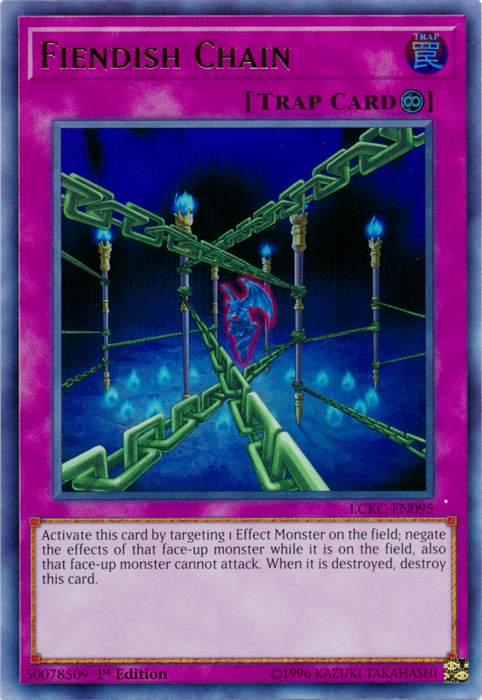 Fiendish Chain [LCKC-EN095] Ultra Rare Yu-Gi-Oh!