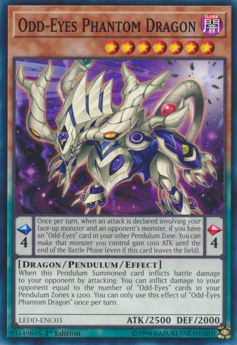 Odd-Eyes Phantom Dragon [LEDD-ENC03] Common Yu-Gi-Oh!