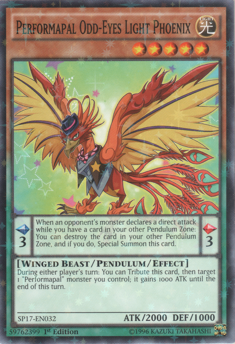 Performapal Odd-Eyes Light Phoenix [SP17-EN032] Starfoil Rare Yu-Gi-Oh!