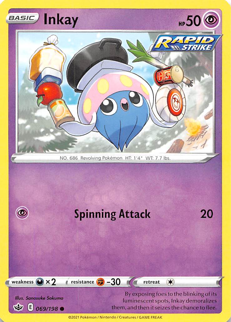 Inkay (069/198) [Sword & Shield: Chilling Reign] Pokémon