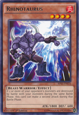 Rhinotaurus [BP03-EN076] Rare Yu-Gi-Oh!