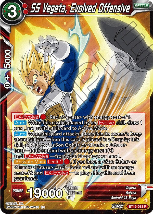 SS Vegeta, Evolved Offensive (BT19-013) [Fighter's Ambition] Dragon Ball Super