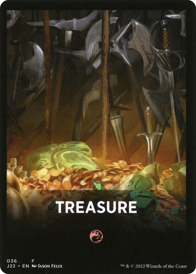 Treasure Theme Card [Jumpstart 2022 Front Cards] Magic: The Gathering