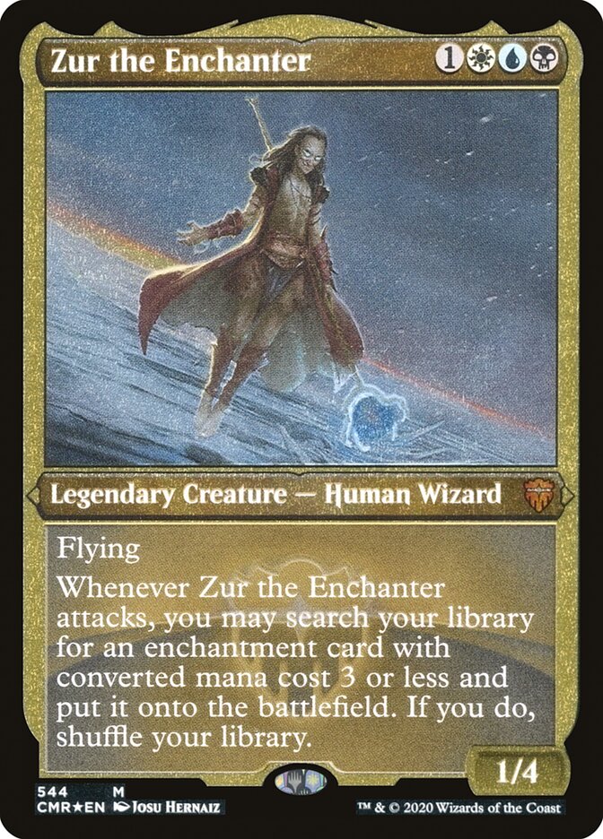 Zur the Enchanter (Etched) [Commander Legends] Magic: The Gathering