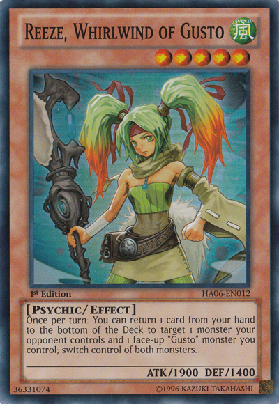 Reeze, Whirlwind of Gusto [HA06-EN012] Super Rare Yu-Gi-Oh!