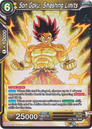 Son Goku, Smashing Limits (DB3-078) [Giant Force] Dragon Ball Super