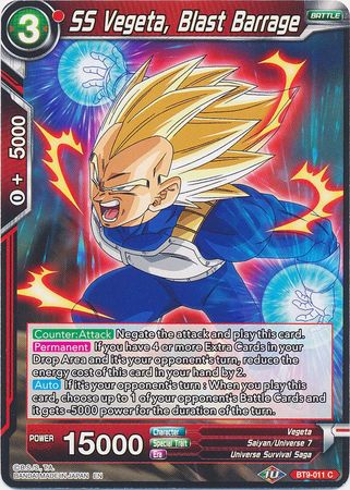 SS Vegeta, Blast Barrage (BT9-011) [Universal Onslaught] Dragon Ball Super
