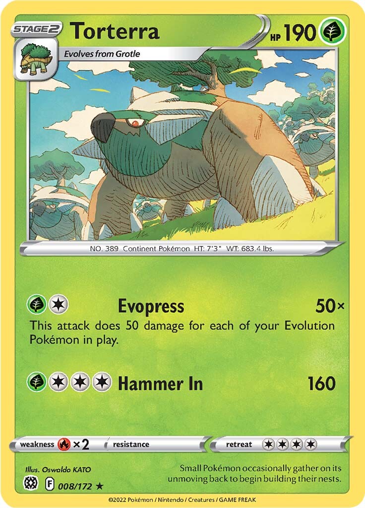 Torterra (008/172) (Theme Deck Exclusive) [Sword & Shield: Brilliant Stars] Pokémon