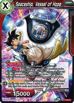 Spaceship, Vessel of Hope (BT17-003) [Ultimate Squad] Dragon Ball Super