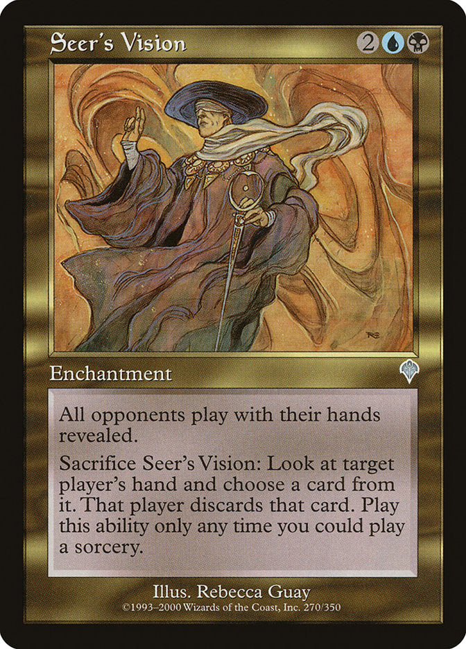 Seer's Vision [Invasion] Magic: The Gathering