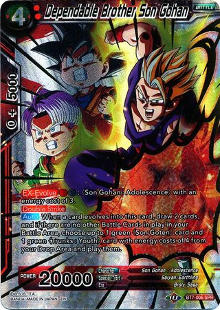 Dependable Brother Son Gohan (SPR) (BT7-006) [Assault of the Saiyans] Dragon Ball Super