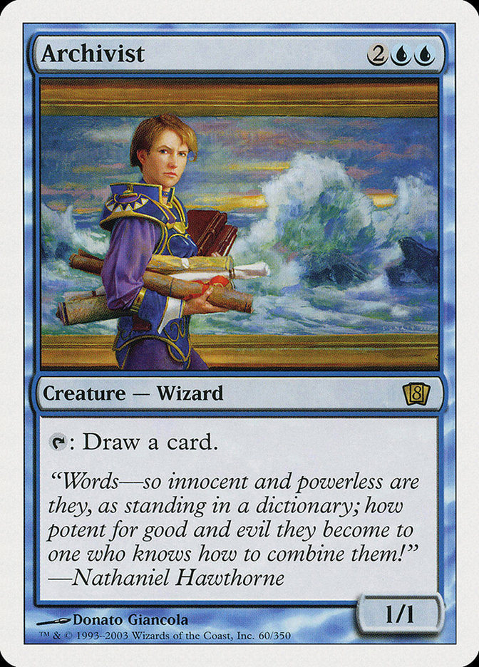 Archivist [Eighth Edition] Magic: The Gathering