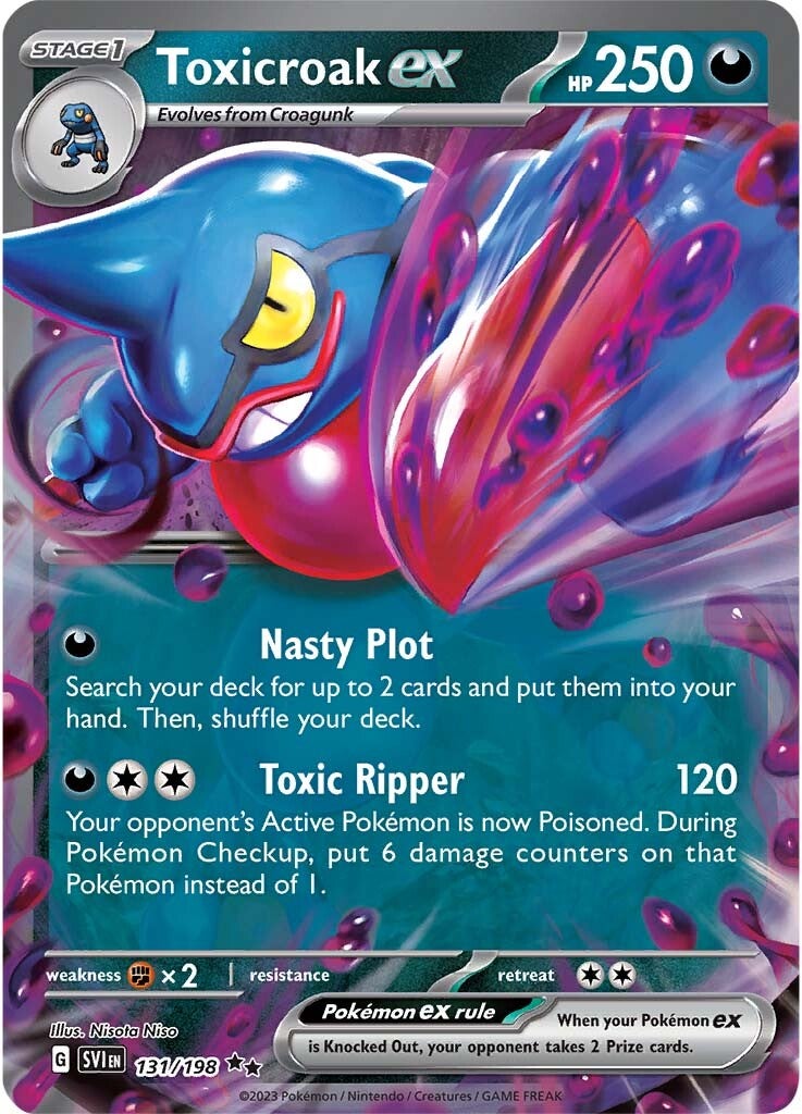 Toxicroak ex (131/198) [Scarlet & Violet: Base Set] Pokémon