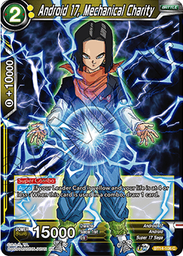 Android 17, Mechanical Charity (BT14-108) [Cross Spirits] Dragon Ball Super