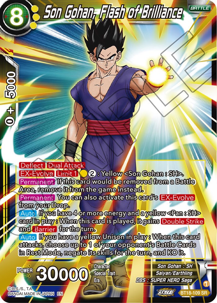 Son Gohan, Flash of Brilliance (BT18-109) [Dawn of the Z-Legends] Dragon Ball Super