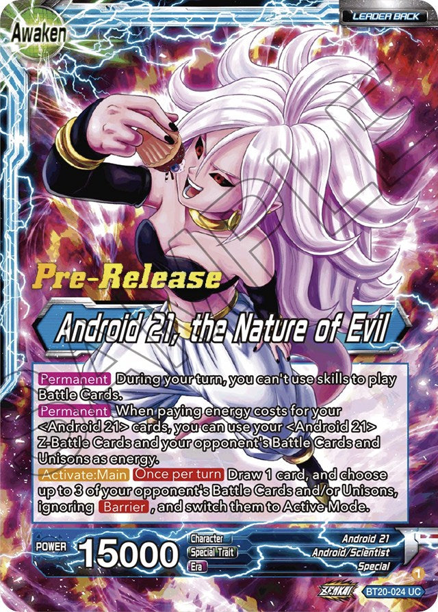 Android 21 // Android 21, the Nature of Evil (BT20-024) [Power Absorbed Prerelease Promos] Dragon Ball Super