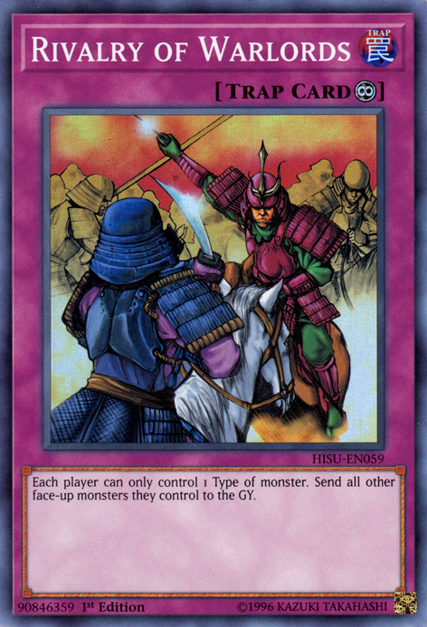 Rivalry of Warlords [HISU-EN059] Super Rare Yu-Gi-Oh!