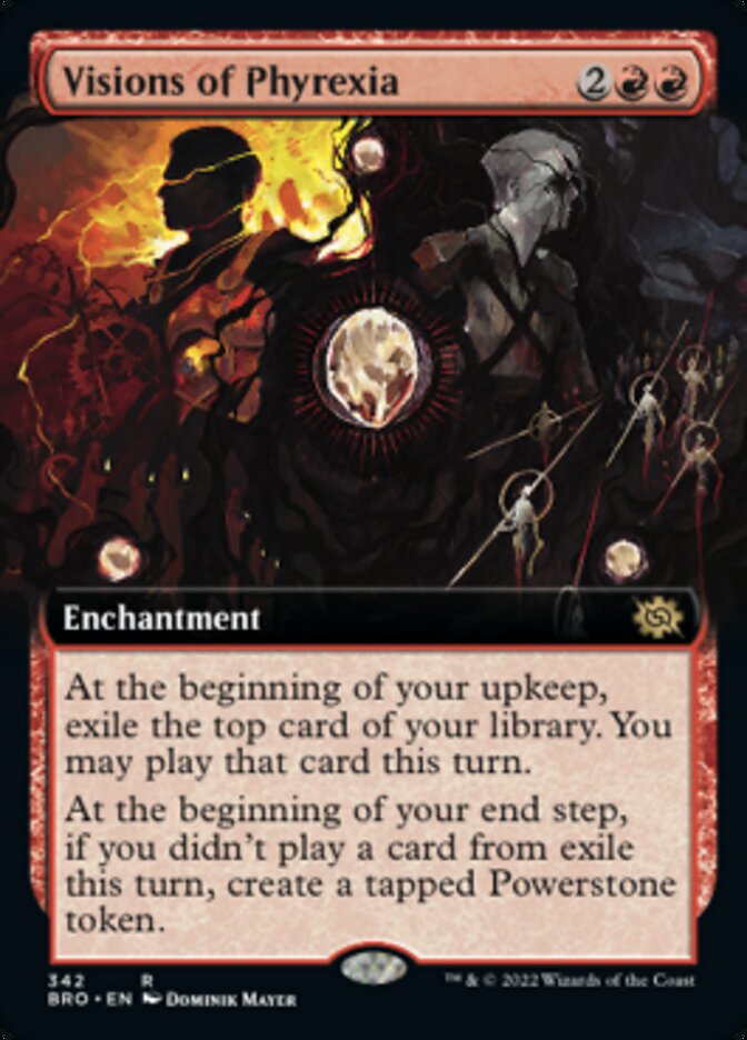 Visions of Phyrexia (Extended Art) [The Brothers' War] Magic: The Gathering