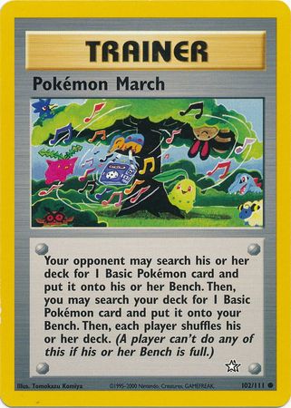 Pokemon March (102/111) [Neo Genesis Unlimited] Pokémon