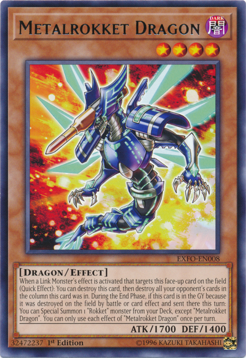 Metalrokket Dragon [EXFO-EN008] Rare Yu-Gi-Oh!