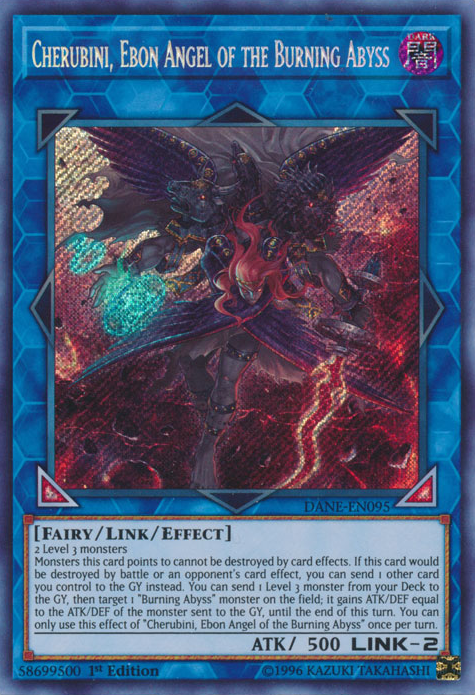 Cherubini, Ebon Angel of the Burning Abyss [DANE-EN095] Secret Rare Yu-Gi-Oh!