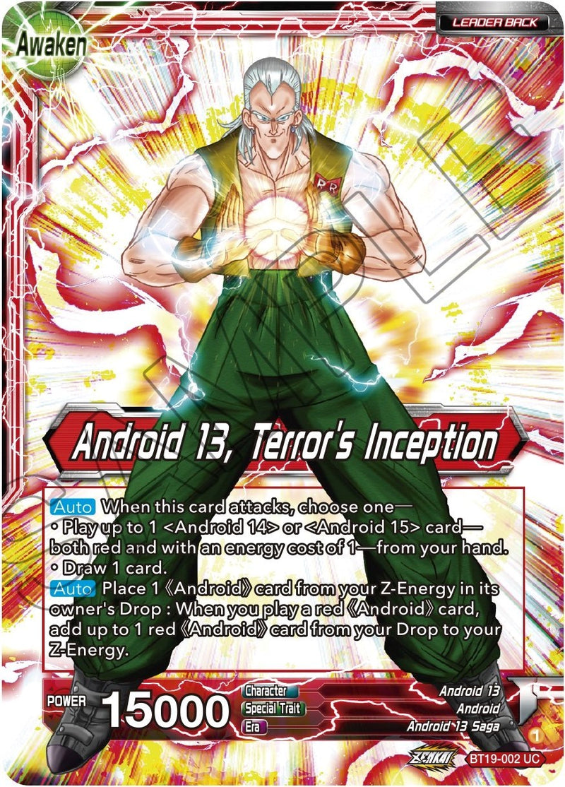 Gero's Supercomputer // Android 13, Terror's Inception (BT19-002) [Fighter's Ambition] Dragon Ball Super